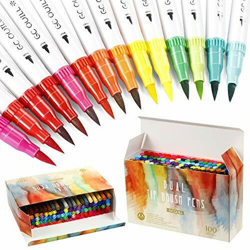 GCQUILL Rotuladores Punta Fina 100 Colores Rotuladores Doble Punta Rotuladores características