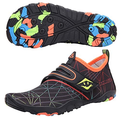 SAGUARO Escarpines Niños Zapatos de Aqua Swim Calzados Descalzos para Piscina de Playa Negro Gr.32
