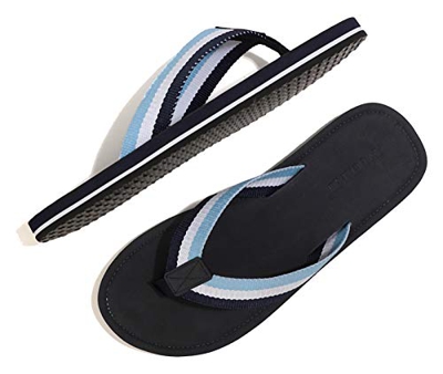 ARRIGO BELLO Chanclas Hombre Flip Flops Verano Playa Piscina Sandalias Al Aire Libre Vacaciones Ducha Gimnasio Cómodo Zapatos Talla 40-46 (Azul Claro,