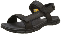 Cat Footwear Atchison, Sandalias de Punta Descubierta Hombre, Negro (Mens Black), 40 EU en oferta