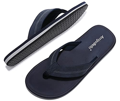 ARRIGO BELLO Chanclas Hombre Flip Flops Verano Playa Piscina Sandalias Al Aire Libre Vacaciones Ducha Gimnasio Cómodo Zapatos Talla 40-46 (A Azul, Num