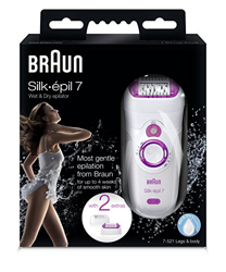 Braun Silk-épil 7-521 - Depiladora, color blanco y rosa precio