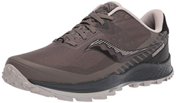 Saucony Men's PEREGRINE 11 Trail Running Shoe, GRAVEL/BLACK, 14 Medium en oferta