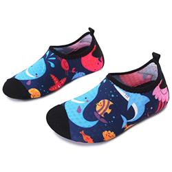 JOINFREE Zapatos de Calcetines con diseño de delfín de Dibujos Animados para niños Zapatos para Caminar Ligeros Suaves Zapatos de Playa Aqua Swim, 18- características