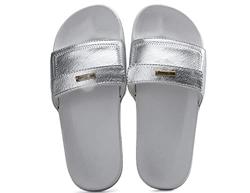AXBOXING Chanclas Mujer Deslumbrantes/Leopardo/Dorado Sandalias Verano Piscina Playa Interior Al Aire Libre Tamaño 36-41 (Plata, numeric_40) características