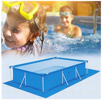 MediFancy Alfombrilla Rectangular para Piscina, Alfombrilla Plegable para Piscina, Protector para Suelo de Piscina fácil de Limpiar, Utilizado para Pi