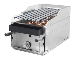 VITROGAZ Barbacoa 35 Lava VOLCÁNICA con Peto Y Parrilla PAVONADA ELEVABLE A 3 Alturas en oferta