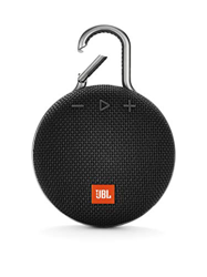 JBL Clip 3 - Altavoz inalámbrico portátil con Bluetooth, parlante resistente al agua (IPX7), hasta 10h de música continua, negro en oferta