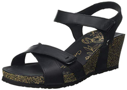 Panama Jack Vieri Basics, Sandalias con cua Mujer, Negro, 38 EU precio