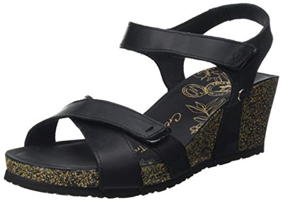Panama Jack Vieri Basics, Sandalias con cua Mujer, Negro, 38 EU