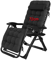 Tumbona con colchón Plegable y Ajustable Tumbona de jardín Silla de Camping reclinable Negro características