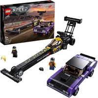 Speed Champions 76904 Drágster Mopar Dodge//SRT Top Fuel y Dodge Challenger T/A de 1970, Juegos de construcción