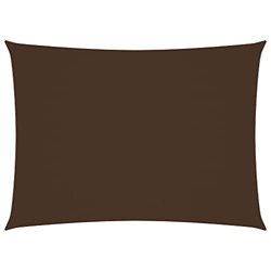 vidaXL Toldo Parasol Lona Protector Solar Sombra de Patio Jardín Terraza Balcón Parque Exterior de Vela Rectangular de Tela Oxford Marrón 2,5x3,5 m precio