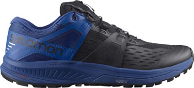 SALOMON Ultra/Pro, Zapatillas de Trail Running Hombre, Black/Turkish Sea/Pearl Blue, 45 1/3 EU