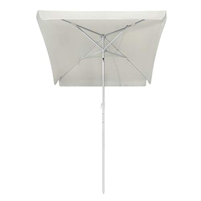 LARS360 Ø200cm Parasol de Jardín Sombrilla para Exterior, Terraza, Jardín Playa, Balcón, Piscina, Patio, Beige Redondo Parasol con Protector UV 20+, A
