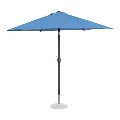 Uniprodo Sombrilla para Terraza Uni_Umbrella_R270BL (Color Azul, Hexagonal, Pantalla De Ø 270 cm, Inclinable)