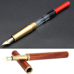 Pluma estilográfica de sándalo rojo, pluma de escritura lisa de lujo de alta gama para útiles escolares Artículos de oficina Regalos para estudiantes precio