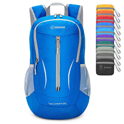 ZOMAKE Mochila Plegable Ligera 25L, Mochilas Pequeñas Compacta para Hombre, Mujer, Viajar, Senderismo, Al Aire Libre(Azul Oscuro) precio