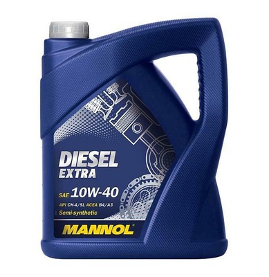 ACEITE DE MOTOR 5L MANNOL 10W-40 DIESEL EXTRA API CH-4, ACEA A3, API SL, ACEA B4