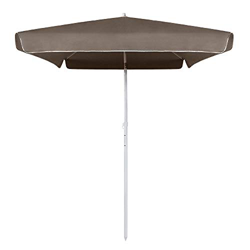LARS360 Ø200cm Parasol de Jardín Sombrilla para Exterior, Terraza, Jardín Playa, Balcón, Piscina, Patio, Marrón Redondo Parasol con Protector UV 20+,  características