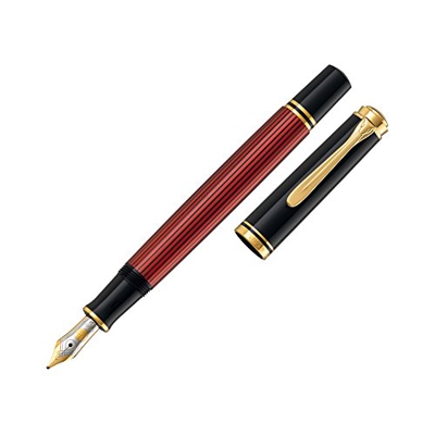 Pelikan M600 Pluma estilográfica Souverän 600 plumín F en oro bicolor