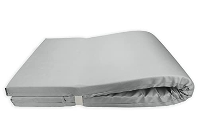 Colchón para Tumbona Impermeable. Cojín 180x60x6 Desenfundable, Cómodo y Elegante. Ideal para Jardín, Piscina, Playa, Terraza y Balcón. (Gris Claro, 2