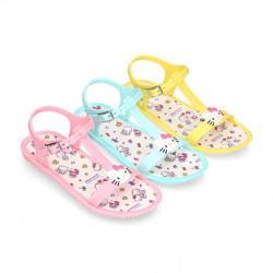 Cangrejera Niña Tipo Sandalia Con Hello Kitty Para Playa Y Piscina. 32 Rosa características
