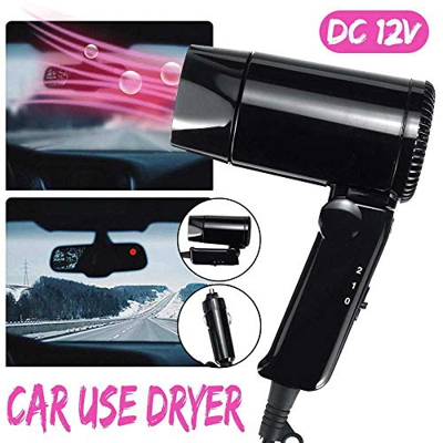 DC 12V 800W Secador de Pelo portátil para Coche Peluquería Plegable Secador de Pelo eléctrico Mini Ventilador Viaje Camping para Ventana de vehículo D