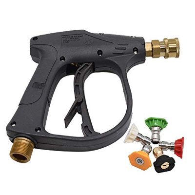 Stone Banks Pistola Rociadora Limpiadora de Alta Presión con 5 Boquillas, 4000 PSI Pistola de Espuma para Nieve de Conector Rápido 1/4", Pistola Rocia