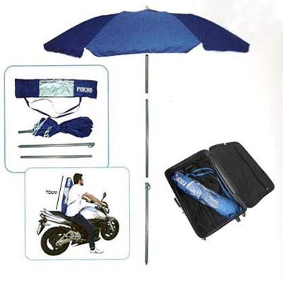 Pincho Sombrilla Mochila Plegable 180CM Ideal para Moto
