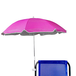 Besch Sombrilla para Silla Playa, Jardín, Piscina,Terraza o Patio, Protección Solar UPF50+, Ø100cm (Rosa) en oferta