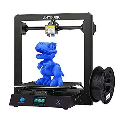 ANYCUBIC Impresora 3D Mega X, FDM 3D con marco de metal, impresión de currículo y filamento PLA de 1 kg, tamaño 300 x 300 x 305 mm