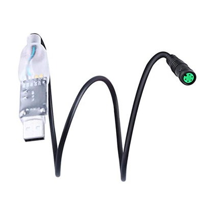 Kit de motor de accionamiento medio Motor de bicicleta eléctrica Cable de programación USB Cable de flash frecuencia 5 pines Compatible para motores B