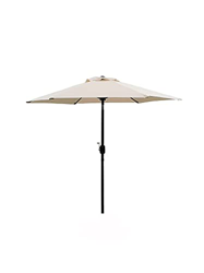 HENG FENG - Sombrilla de jardín de 2,3 m con protección UV Parasol Inclinado con manivela y función de inclinación para jardín al Aire Libre Patio Bla en oferta