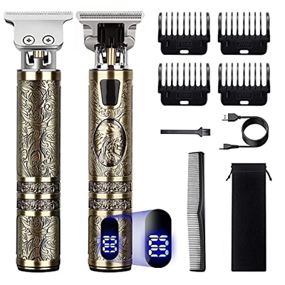 Maquina Cortar Pelo Profesional Cortapelos Hombre Recortadora de Barba Cortapelos Hombre Profesional Eléctrica Anself Cortapelos Inalámbrico USB Recar