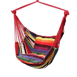 Yezytech Hamacas Colgantes,Sillon Colgante,hamacas De La Silla De La Cuerda De La Silla De La Suspensión De La Silla del Oscilación De La Lona con 2 A en oferta