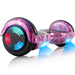 Hoverboard, Hoverboard Premium de 6.5 "- Altavoz Bluetooth - Potente Motor Dual - LED - Patineta eléctrica Self Balance Scooter (Cielo Estrellado púrp precio