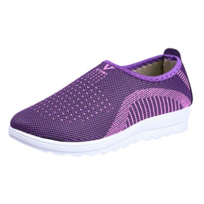 Zapatos Ligeros de Malla Transpirable para Caminar al Aire Libre para Mujeres Zapatillas Trail Running Mujer Cómodos Calzado Plana Casual Mocasines Tr