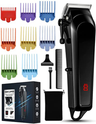 Cortapelos para hombre, sin cables, profesional, con 8 peines de color (0,5-25 mm) precio
