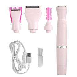 Depiladora Corporal Mujer, 4 en 1 Maquina Depilar Bikini Recortador Rasuradora Electrica, Afeitadora sin Dolor Removedor de Vello USB Rechargable Depi características