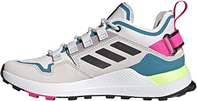 adidas Terrex HIKSTER W, Zapatillas para Carreras de montaa Mujer, Crystal White Core Black Hi Res Yellow, 42 EU