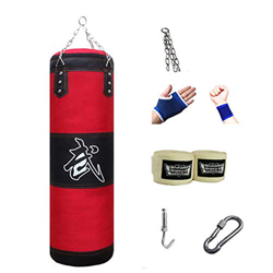 Saco de Boxeo, Bolso de Boxeo Duradero, Sacos de Arena Bolsa de Entrenamiento Vacío de Boxeo Gancho Kick Fight Karate Bolsa de Arena(Sin Relleno), par precio