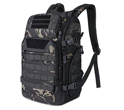 MOSISO Mochila Táctica 30L,Militar Bolsa de Asalto Molle de 3 Días para Deportes al Aire Libre Senderismo Caza Pesca Entrenamiento Acampar con USB Car