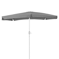 Parasol jardín con ventilación Gris de Aluminio de 400x300 cm - LOLAhome en oferta
