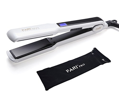 fari alisador de cabello, profesional plancha de pelo con breiterer placa, Tour Malin de cerámica y Dual de voltaje, incluye hitzi solierte Guante