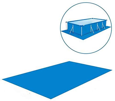 POPQ Alfombrilla Rectangular Azul - Alfombrilla Rectangular Tubular para Piscina, Alfombrilla Plegable para Piscina - Alfombrilla Rectangular de polié