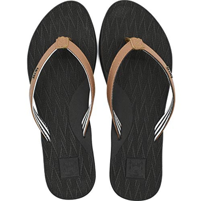 KuaiLu Chanclas Mujer Comodas Piel Verano Playa Piscina Ultraligera Sandalias de Dedo Planas Moda Caminar Antideslizante Yoga-Espuma Zapatillas Marrón