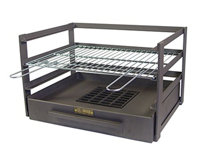 IMEX EL ZORRO Cajón Barbacoa con Parrilla Cincada, Negro, 72x41x35 cm, 71476.0