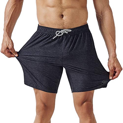 MaaMgic Bañador Hombre de Natación Estiramiento de 4 vías Secado Rápido Interior de Malla Traje de Baño Deportivos 4-Way Stretch, 1 Negro ,M