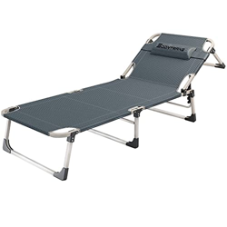 Soontrans tumbonas jardin con almohada tumbonas exterior plegable Tumbona Ligera inclinable Tumbonas Jardin exterior para Camping y Piscina(Negro 03) precio
